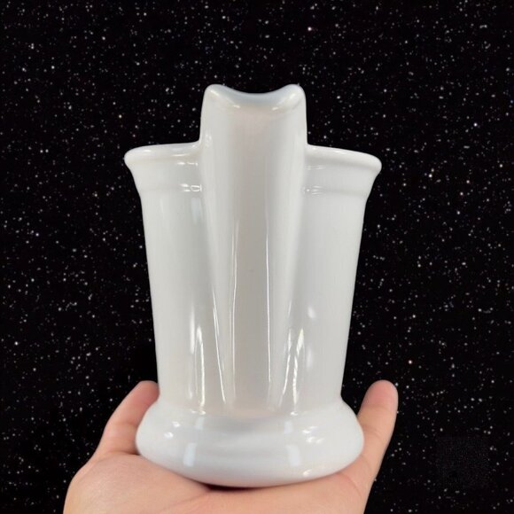 Coronado White by Nancy Calhoun White Pottery Pitcher Creamer Made In Portugal - Picture 5 of 12